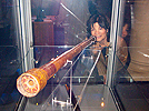 Carolyn Porco with telescope