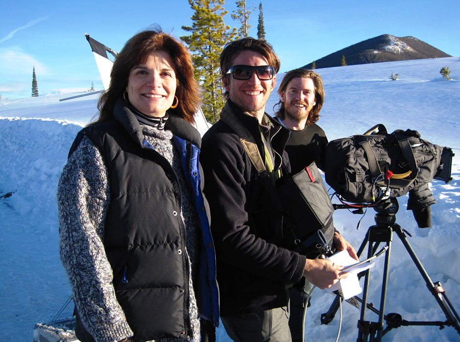 Carolyn Porco filming the PBS/NOVA documentary, 'Finding Life Beyond Earth', 2011